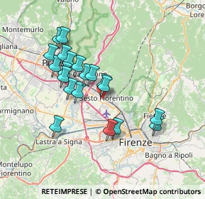 Mappa Via Scardassieri, 50019 Sesto Fiorentino FI, Italia (6.6485)