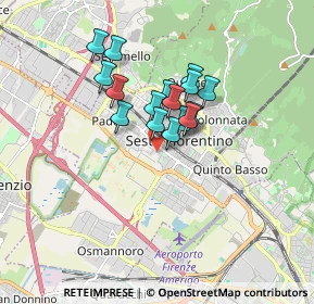 Mappa Via Scardassieri, 50019 Sesto Fiorentino FI, Italia (1.23938)