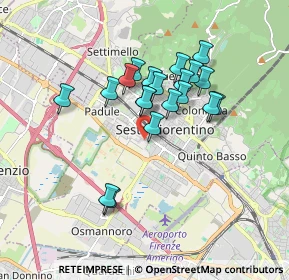 Mappa Via Scardassieri, 50019 Sesto Fiorentino FI, Italia (1.492)