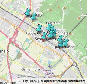 Mappa Via Scardassieri, 50019 Sesto Fiorentino FI, Italia (1.18923)