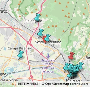 Mappa Via Scardassieri, 50019 Sesto Fiorentino FI, Italia (6.4385)