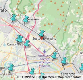 Mappa Via Scardassieri, 50019 Sesto Fiorentino FI, Italia (5.76917)