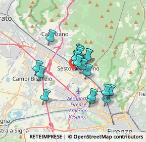 Mappa Via Scardassieri, 50019 Sesto Fiorentino FI, Italia (2.755)