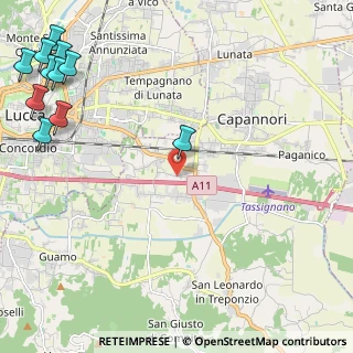Mappa Via della Repubblica, 55012 Capannori LU, Italia (3.58455)