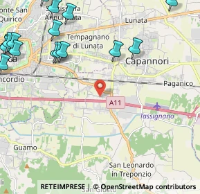 Mappa Via della Repubblica, 55012 Capannori LU, Italia (3.28063)