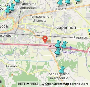 Mappa Via della Repubblica, 55012 Capannori LU, Italia (3.25364)