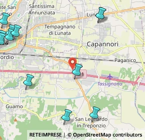 Mappa Via della Repubblica, 55016 Porcari LU, Italia (3.30333)