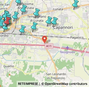 Mappa Via della Repubblica, 55016 Porcari LU, Italia (3.431)