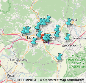 Mappa Via della Repubblica, 55016 Porcari LU, Italia (5.22188)