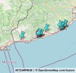 Mappa Via Montà di Lanza, 18038 Sanremo IM, Italia (11.58231)