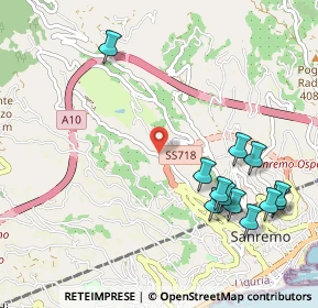 Mappa Strada Borgo Tinasso, 18038 Sanremo IM, Italia (1.23667)