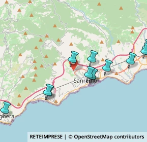 Mappa Strada Borgo Tinasso, 18038 Sanremo IM, Italia (4.29583)