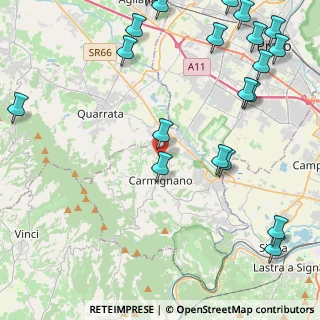 Mappa Via Mannelle, 59015 Carmignano PO, Italia (6.342)