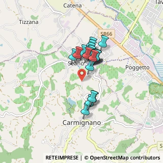 Mappa Via Mannelle, 59015 Carmignano PO, Italia (0.6225)