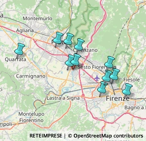 Mappa Via della Rocca, 50013 Campi Bisenzio FI, Italia (6.70909)