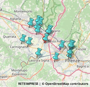 Mappa Via della Rocca, 50013 Campi Bisenzio FI, Italia (6.41176)