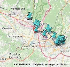 Mappa Via della Rocca, 50013 Campi Bisenzio FI, Italia (8.5025)