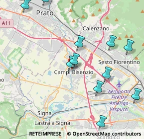 Mappa Via della Rocca, 50013 Campi Bisenzio FI, Italia (5.43923)
