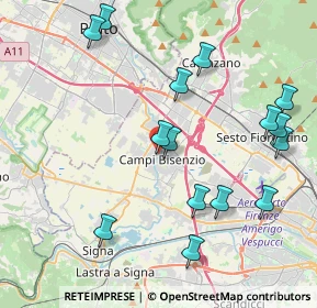 Mappa Via della Rocca, 50013 Campi Bisenzio FI, Italia (4.64267)