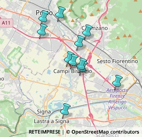 Mappa Via della Rocca, 50013 Campi Bisenzio FI, Italia (3.27273)