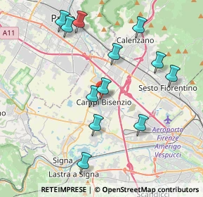 Mappa Via della Rocca, 50013 Campi Bisenzio FI, Italia (4.1625)