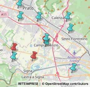 Mappa Via della Rocca, 50013 Campi Bisenzio FI, Italia (4.75455)