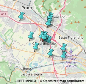 Mappa Via della Rocca, 50013 Campi Bisenzio FI, Italia (2.37625)