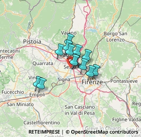 Mappa Via della Rocca, 50013 Campi Bisenzio FI, Italia (7.88769)