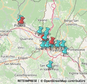 Mappa Via della Rocca, 50013 Campi Bisenzio FI, Italia (10.96923)