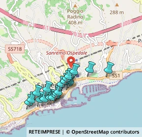 Mappa Via Wolfgang Goethe, 18038 Sanremo IM, Italia (0.9665)