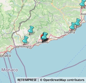 Mappa Via Wolfgang Goethe, 18038 Sanremo IM, Italia (19.56455)