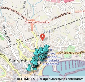 Mappa Via Wolfgang Goethe, 18038 Sanremo IM, Italia (0.5355)