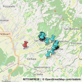 Mappa Via Giusti, 51036 Larciano PT, Italia (1.1155)