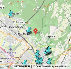 Mappa Via della Covacchia, 50141 Firenze FI, Italia (2.68882)