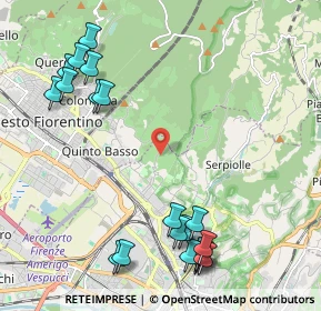 Mappa Via della Covacchia, 50141 Firenze FI, Italia (2.7355)