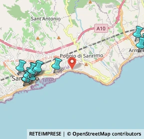 Mappa Via Salita Poggio, 18038 Sanremo IM, Italia (2.72154)