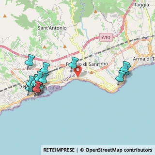Mappa Via Salita Poggio, 18038 Sanremo IM, Italia (2.45556)