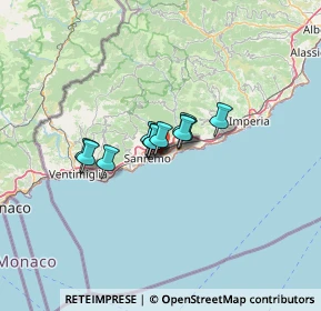 Mappa Via Salita Poggio, 18038 Sanremo IM, Italia (6.615)