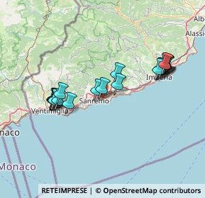 Mappa Via Salita Poggio, 18038 Sanremo IM, Italia (14.4945)