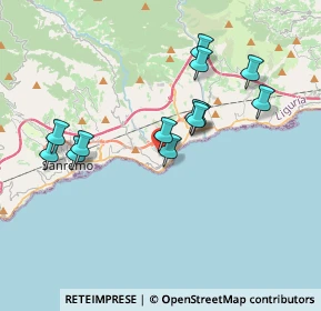 Mappa The Mall, 18038 Sanremo IM, Italia (3.47692)