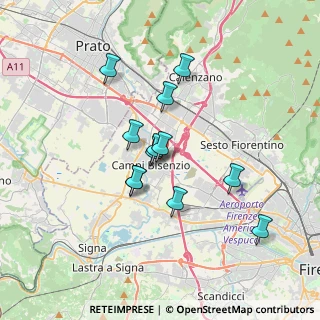 Mappa Via Saliscendi, 50013 Campi Bisenzio FI, Italia (2.92417)