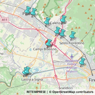Mappa Via Saliscendi, 50013 Campi Bisenzio FI, Italia (4.83909)