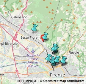 Mappa Via Attilio Ragionieri, 50019 Sesto Fiorentino FI, Italia (3.87313)