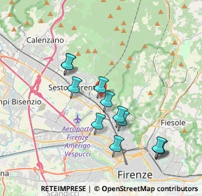 Mappa Via Attilio Ragionieri, 50019 Sesto Fiorentino FI, Italia (3.62833)