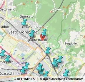 Mappa Via Attilio Ragionieri, 50019 Sesto Fiorentino FI, Italia (2.86444)