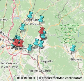 Mappa Via Borgonuovo, 50068 Rufina FI, Italia (15.7775)