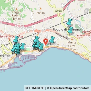 Mappa Via delle Ginestre, 18038 Sanremo IM, Italia (1.0375)