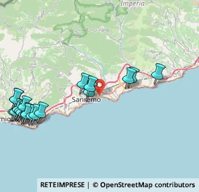 Mappa Via delle Ginestre, 18038 Sanremo IM, Italia (10.5845)