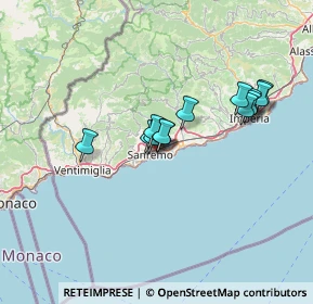 Mappa Via Asplanato Siccardi, 18038 Sanremo IM, Italia (11.13462)