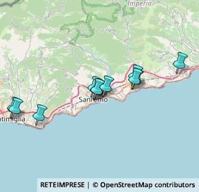 Mappa Via Johann Wolfgang Von Goethe, 18038 Sanremo IM, Italia (6.22417)